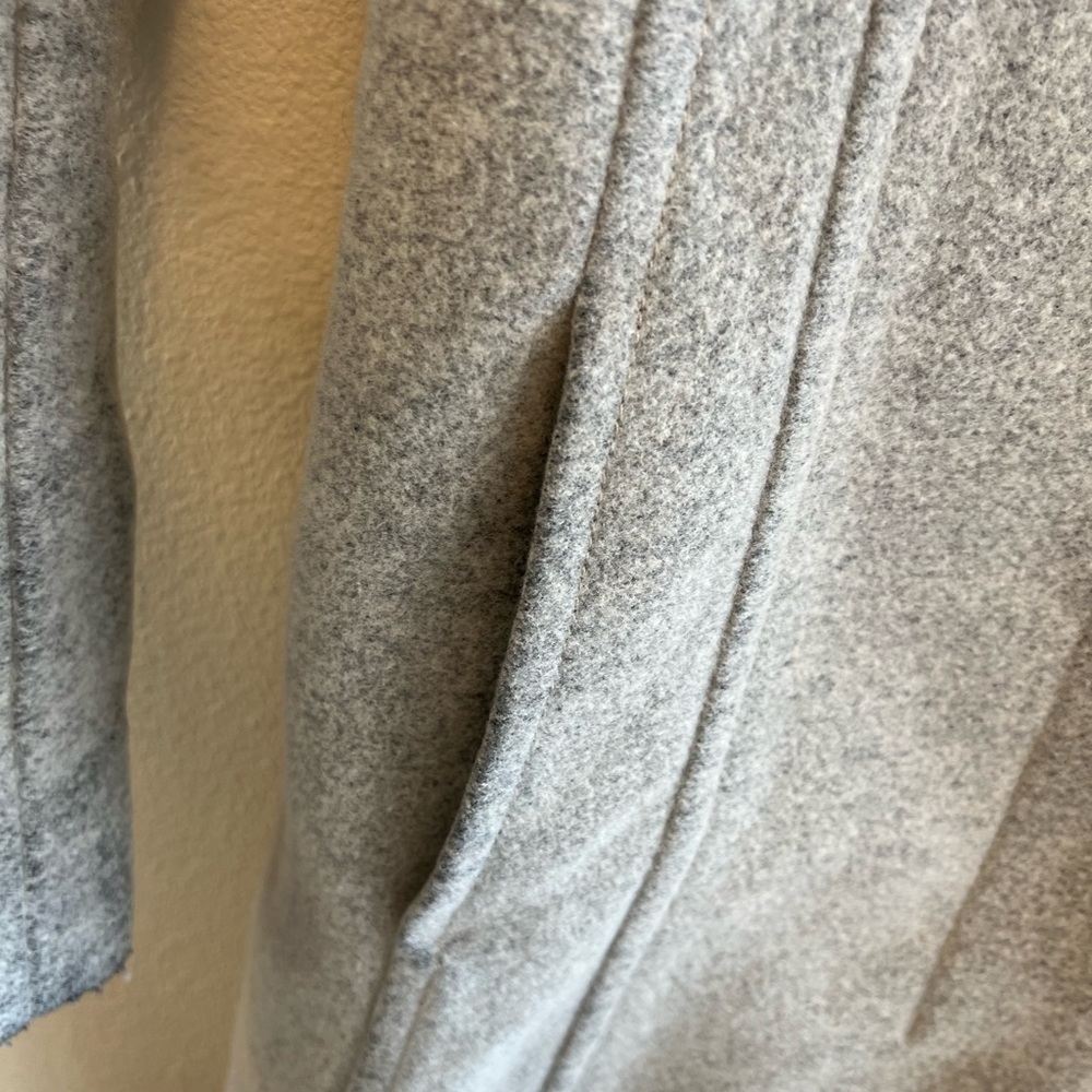 Babaton Gray Button Front Wool Midi Length Connor… - image 8